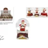 Addobbo Ampolla Con Babbo Natale 4,5Cm 3 Varianti