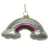 Addobbo Appendino Arcobaleno In Vetro Per Albero Di Natale 12X3X6 Cm