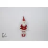 Addobbo Appendino Babbo Natale Rosso 30X4X11 Cm