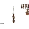 Addobbo Appendino Campanellino Di Legno Con Pigne 50 Cm
