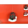 Addobbo Appendino Cappello Di Babbo Natale 22 Cm In Tessuto Per Albero Di Natale