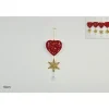 Addobbo Appendino Cuore Con Pendente 10 Cm Per Labero Di Natale