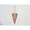 Addobbo Appendino Cuore Di Legno 18X8 Cm