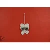 Addobbo Appendino Fiocco Con Pigna 12X3,6X10 Cm Per Albero Di Natale