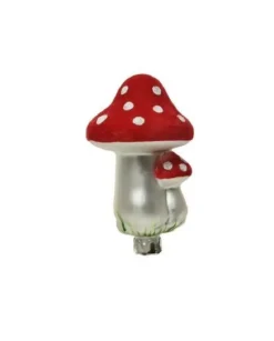 Addobbo Appendino Funghetto Albero Di Natale 6X12 Cm