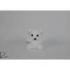 Addobbo Appendino Orsetto Bianco 12,5 Cm Per Albero Di Natale