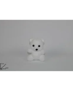 Addobbo Appendino Orsetto Bianco 12,5 Cm Per Albero Di Natale