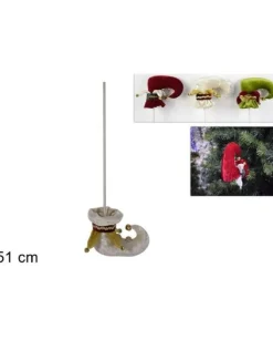 Addobbo Appendino Per Albero Spillone Stivale Giullare 51 Cm
