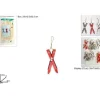 Addobbo Appendino Sci Con Campanellini 14,5X2X6,5 Cm Per Albero Di Natale