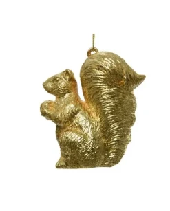 Addobbo Appendino Scoiattolo Oro Per Albero Di Natale 9Cm