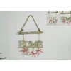 Addobbo Appendino Scritta Home In Legno 30X30 Cm