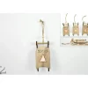 Addobbo Appendino Slitta Di Legno Xmas 15X3X7 Cm