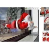 Addobbo Babbo Natale Volante Con Ventosa Movimenti E Musica