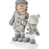 Addobbo Bambino Con Pupazzo Di Neve 31X19X4 Cm