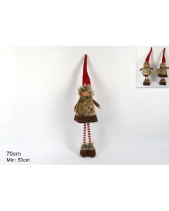 Addobbo Bambola Di Natale Con Gambe Estendibili Fino A 70Cm