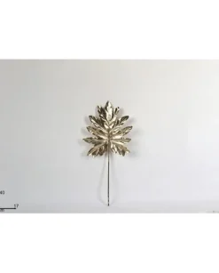 Addobbo Di Natale Foglia Decorativa Oro