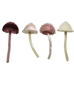 Addobbo Di Natale Fungo 4 Colori Assortiti