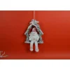 Addobbo Dietroporta Fuoriporta Babbo Natale Rosso 32X6X19,5 Cm Per Natale