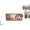Addobbo Dietroporta Fuoriporta Marry Christmas In Legno 20X50 Cm