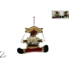 Addobbo Dietroporta Fuoriporta Country Babbo Natale 28X6X30 Cm