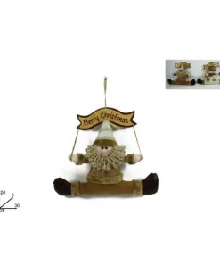 Addobbo Dietroporta Fuoriporta Babbo Natale 26X5X30 Cm