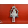 Addobbo Dietroporta Fuoriporta Babbo Natale Bianco 50X9X29 Cm Per Natale