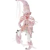 Addobbo Elfo Rosa 40Cm Per Natale