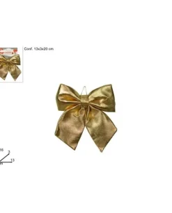 Addobbo Fiocco Oro Metallizzato 16X13 Cm