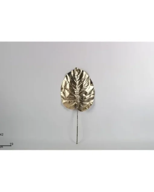 Addobbo Foglia Decorativa Oro 42X19 Cm