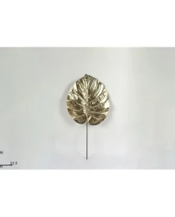 Addobbo Foglia Decorativa Oro 46X22,5 Cm