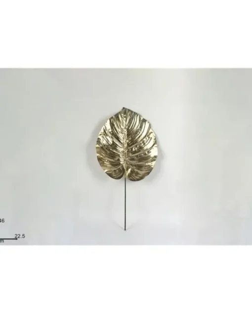 Addobbo Foglia Decorativa Oro 46X22,5 Cm