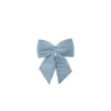 Addobbo Natalizio Fiocco Di Velluto Blu 30X30Cm