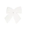 Addobbo Natalizio Fiocco Di Velluto Bianco 30X30Cm