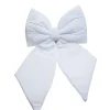 Addobbo Natalizio Fiocco Di Velluto Bianco 40X40Cm