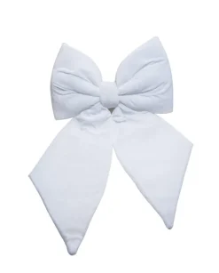 Addobbo Natalizio Fiocco Di Velluto Bianco 40X40Cm