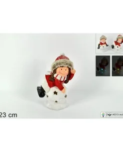 Addobbo Natalizio Lampada Con Luci 13Cm