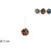 Addobbo Palla Sfera Con Campanellini O7Cm Per Labero Di Natale