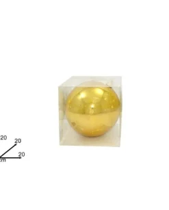 Addobbo Pallina Oro Lucida Per Albero Di Natale 20 Cm