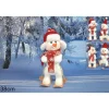 Addobbo Pupazzo Di Neve Con Sciarpa E Sci 28Cm