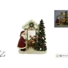 Addobbo Scenario Babbo Natale Con Bimbi E Luci 22Cm