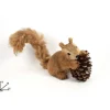 Addobbo Scoiattolo Con Pelliccia Per Albero Di Natale 13 Cm