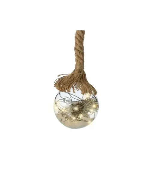 Addobbo Sfera Pallina Di Vetro Con Led Per Albero Di Natale