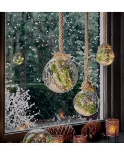 Addobbo Sfera Pallina Di Vetro Con Led Per Albero Di Natale