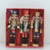 Addobbo Soldatino Schiaccianoci Set 3Pz