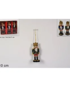 Addobbo Soldato Schiaccianoci In Legno 10 Cm 1Pz