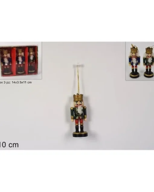 Addobbo Soldato Schiaccianoci In Legno 10 Cm 1Pz
