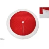 Addobbo Tappeto Per Albero Di Natale Rosso E Bianco 122 Cm