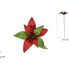 Addobo Fiore Giullare Con Campanelli O26Cm Stelo 50Cm