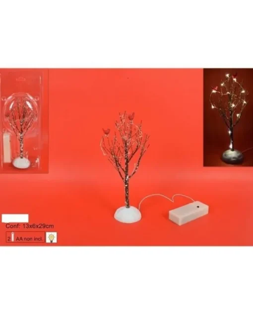 Albero Con Luci A Batteria 22Cm