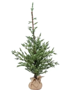 Albero Di Natale 150 Cm 194 Tips Con Base In Juta |